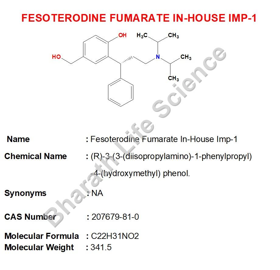Fesoterodine Fumarate In-House Imp-1